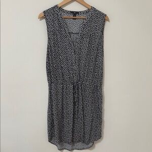 GAP Black and White Patterned Mini Dress